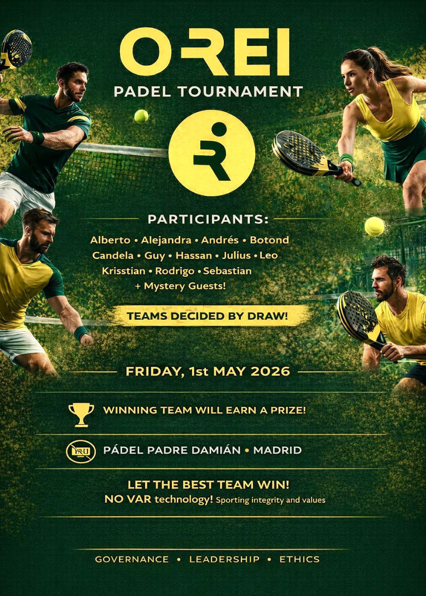 O REI Padel Tournament Poster 2025-2026
